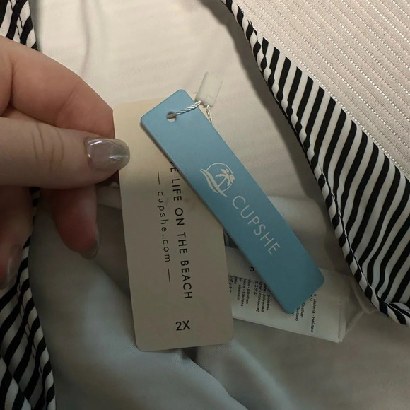 Cupshe NEW high rise 2X swim bottoms #1273 - Picture 3 of 6